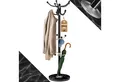 Produktbild: Casaria Kleiderständer, Marmorsockel Metall 14 Haken 360° Drehbar Stabil Modern 37x37x175cm