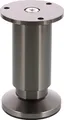 Produktbild: WAGNER Möbelbein/Verstellfuß DESIGN - Ø 40/60 x 100-115 mm, Titan-Optik Black, inkl. Anschraubplatte Ø 60 mm - 12037101