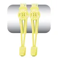 Produktbild: LOCK LACES 674740303259 Elastische Schnürsenkel ohne Steg, Unisex, Erwachsene, Neongelb, Einheitsgröße