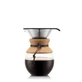 Produktbild: Bodum 11571-109 Pour Over Kaffeebereiter 1L mit Dauerfilter 6 Stück Transparent