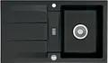 Produktbild: Spüle KeraDomo GENEA 87 in NIGRA mit Excenterbedienung / Einbauspüle