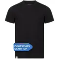 Produktbild: Alpenwert T-Shirt Herren Merino T-Shirt - mulesingfreie Wolle - hergestellt in Portugal (1 Pack) Antibakteriell, Anti-Schweiß-Geruch, Outdoor & Funktionsshirt schwarz M