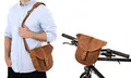 Produktbild: Gusti Lenkertasche Umhängetasche Félicia B. Fahrradtasche inkl. Platte Lenkertasche Umhängetasche Handtasche Braun Leder