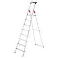 Produktbild: Hailo Stehleiter einseitig L60 StandardLine silber 8 Stufen, H: 255,0 cm