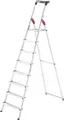 Produktbild: Hailo L60 StandardLine 8160-807 Aluminium Stufen-Stehleiter inkl. Werkzeugablage Arbeitshöhe (max.): 3.45 m Silber, Rot, Schwarz EN 131 7.8 kg