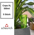 Produktbild: Scheurich Wasserspender Copa XL | 5x Grün | 500 ml Füllmenge | Bewässerungskugel klein mit Ton Fuß | Wasserspender Pflanzen und Blumen Terrakotta Stiel