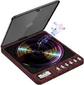 Produktbild: Tragbarer CD-Player Lautsprecher Kopfhörer Kompakt Disc LCD-Display Aufladbar