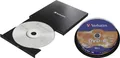 Produktbild: Verbatim Slimeline DVD-Brenner Extern Retail USB-A (USB 3.2 Gen 1) Schwarz