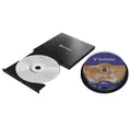 Produktbild: Verbatim Externer Slimline CD/DVD-Brenner + DVD-R 4.7GB 16x Silver Diskettenlaufwerk (inkl. DVD-R 4,7GB 16x 10er Spindel)