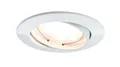 Produktbild: Paulmann Premium Einbauleuchten Set Coin satiniert rund schwenkbar LED 3x6,8W 2700K 230V 51mm Weiß matt/Alu Zink6323