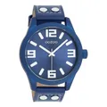 Produktbild: Oozoo Basic Line Armbanduhr C1092 Blau Lederband 46 mm