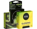 Produktbild: Kondomotheke Kondome Glow Mix (Nr. 2) 3 Packungen leuchtende Kondome, insgesamt, 9 St., fluoreszierende Kondome, Probierset, Leuchtkondome für mehr Fun im Dunkeln