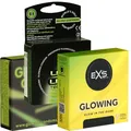 Produktbild: Kondomotheke Glow Mix Nr.2 - 3x3 Leuchtkondome, Fluoreszierende Kondome leuchten