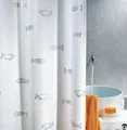 Produktbild: Spirella Anti-Schimmel Duschvorhang - Anti-Bakteriell, waschbar, wasserdicht, Polyester, „Kos“ 120x200cm Fische, Silber