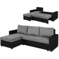Produktbild: Ecksofa - schwarz-grau - Liegefunktion