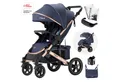 Produktbild: Daliya® Kinder-Buggy RAPIDY Buggy Kinderwagen, XXL Set, kompakt, Kinderbuggy, Sportwagen, (10-tlg), Liegeposition, Fußsack, Spieltisch, Wickeltasche, Regenverdeck