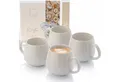 Produktbild: SÄNGER Becher Korfu Kaffeebecher Set (4-teilig), Steingut, 150ml, Creme Farben, Handmade, Premium Collection