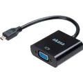 Produktbild: Akasa micro HDMI (Typ D) - VGA (VGA, HDMI, 15 cm) (AK-CBHD21-15BK)