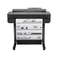 Produktbild: HP DesignJet T650 24 Zoll (61 cm 5HB08D), Großformatdrucker, Plotter, Standard A4-A1, 81 A1-Drucke/Stunde, Wi-Fi, Ethernet, USB, 2400x1200 DPI, Recyceltes Metall, 2 Jahre Garantie, Click, Schwarz