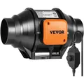 Produktbild: VEVOR Inline-Rohrventilator, 304 mm, Rauchabzug, 200 CFM mit variablem Drehzahlregler, leiser Abluftventilator mit AC-Motor für Kühlverstärker, Wachstumszelte, Hydrokultur