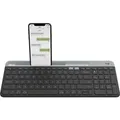 Produktbild: Logitech K580 - Standard - RF Wireless + Bluetooth - Graphit - Grau