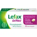 Produktbild: Lefax intens Kapseln | starke Blähungen und Völlegefühl | schnell und zuverlässig | lokale Wirkung – für Schwangere geeignet | 50 Stück