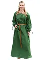 Produktbild: Battle-Merchant - Mittelalter Kleid Ana Damen - Wikinger Kostüm Langarm bodenlang Baumwolle - LARP Gewandung (S, Grün)