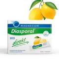 Produktbild: Magnesium-Diasporal 300 direkt Magnesium Sticks - 20 Sticks | 300 mg | fruchtig-milder Zitronengeschmack | ideal für unterwegs | ohne Zucker, glutenfrei, vegan | Einnahme ohne Wasser
