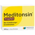 Produktbild: Meditonsin Tropfen 2 x 50 g - bei ersten Anzeichen einer Erkältung - Erkältungs Medikament bei Husten & Schnupfen - natürliches Arzneimittel - für die ganze Familie geeignet