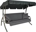 Produktbild: Angerer Hollywoodschaukel Trend Joy granit - Gartenschaukel mit Bettfunktion