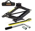 Produktbild: VERDA Scherenwagenheber 2000kg, Wagenheber 98-440 mm + Radmutternschlüssel + Ratschenschlüssel + Tasche, vergrößerte Stahlplatte, PKW SUV MPV Car Jack (SN4550 98-440mm)
