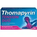 Produktbild: Thomapyrin TENSION DUO bei Kopfschmerzen: Ibuprofen/Coffein