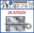 Produktbild: 20 STÜCK VORMANN 000056070ZR Stahl Kulissenscharnier  Höhe 70 mm Breite 55 mm