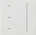 Produktbild: GIRA Touchaufsatz System 3000 536527 | Touch-Bedienaufsatz | steuert Dimmer, Jalousie, Schalter | LED-Anzeige | reinweiß