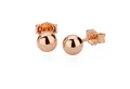 Produktbild: NKlaus Paar Ohrstecker Paar 5mm Kugel Ohrstecker 585 14 Karat Rotgold Rosegold Damen Ohrringe