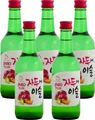 Produktbild: [ 5x 360ml ] HITEJINRO Soju Jinro Plum / Soju mit Pflaumengeschmack Alc. 13% vol