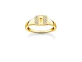 Produktbild: Thomas Sabo Ring - TR2372-414-14-56 - Sterling Silber vergoldet Gelbgold - Zirkonia - weiß - Gr. 56