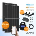 Produktbild: Balkonkraftwerk Flachdach/Boden Trina Solar 900 Wp mit APsystems EZ1 - 10 Grad