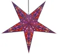 Produktbild: Faltbarer Advents Leucht Papierstern, Weihnachtsstern 60 cm - Marwin violett