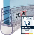 Produktbild: STEIGNER Duschdichtung, 40cm, Glasstärke 6/7/ 8 mm, Vorgebogene PVC Ersatzdichtung für Runddusche, UK07