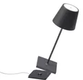 Produktbild: Zafferano Poldina Pro Mini Tischlampe - Aufladbare LED Lampe - 30 cm - Grau
