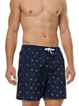 Produktbild: Indicode Herren Maya Badehose mit 3 Taschen und Tunnelzug | Badeshorts für Männer Navy, L