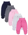 Produktbild: TupTam Schlupfhose TupTam Baby Unisex Hose mit Fuß Bunte 5er Pack