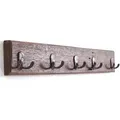 Produktbild: Design Delights Wandgarderobe, Natur, Holz, Echtholz,Mahagoni, Vintage, 60x8x5 cm, Garderobe, Garderobenleisten & Garderobenhaken