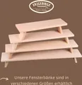 Produktbild: Weigla Schwibbogen-Fensterbank Weihnachtsdeko, Made in Germany, aus Buchenholz, buche-hell, Höhe ca. 11 cm