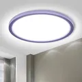 Produktbild: LQWELL® Deckenleuchte LED Deckenlampe, IP44 Wasserfest Badlampe Rund Flach 18W 6000K 1600LM Modern Schlicht Lampe Dünn für Wohnzimmer Badezimmer Schlafzimmer Küche Balkon Keller Büro, 220 * 24mm