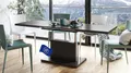 Produktbild: Mazzoni Aston Couchtisch ausziehbar höhenverstellbar 120/200cm in Walnuss Wenge modern vielseitig Wohnzimmertisch Esstisch Beistelltisch Sofatisch platzsparend hochwertig Wohnzimmer