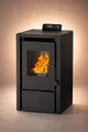 Produktbild: NEMAXX Pelletofen PC5 Schwarz 5,3 kW  bis 120m³ Chrono & ECO-Modus Unterdrucksicherung, (WiFi Ready (App optional), Display & Fernbedienung, Überhitzungsschutz), Kompakt, 8 kg Pelletbehälter, emissionsarm & wartungsfreundlich