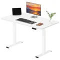 Produktbild: SANODESK Höhenverstellbarer Schreibtisch mit Komplett Tischplatte, Elektrischer Ergonomischer Schreibtisch, Steh-Sitz Bürotisch für Homeoffice, 120 x 60 cm, Weiß