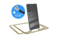 Produktbild: EAZY CASE Handykette 2in1 Metallkette für Samsung Galaxy S21 FE 5G 6,41 Zoll, Hülle mit Band Silikonhülle durchsichtig Necklace Cover Slimcover Gold